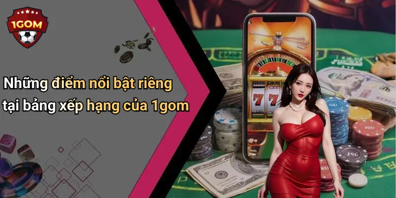 Những điểm nổi bật riêng tại bảng xếp hạng của 1gom